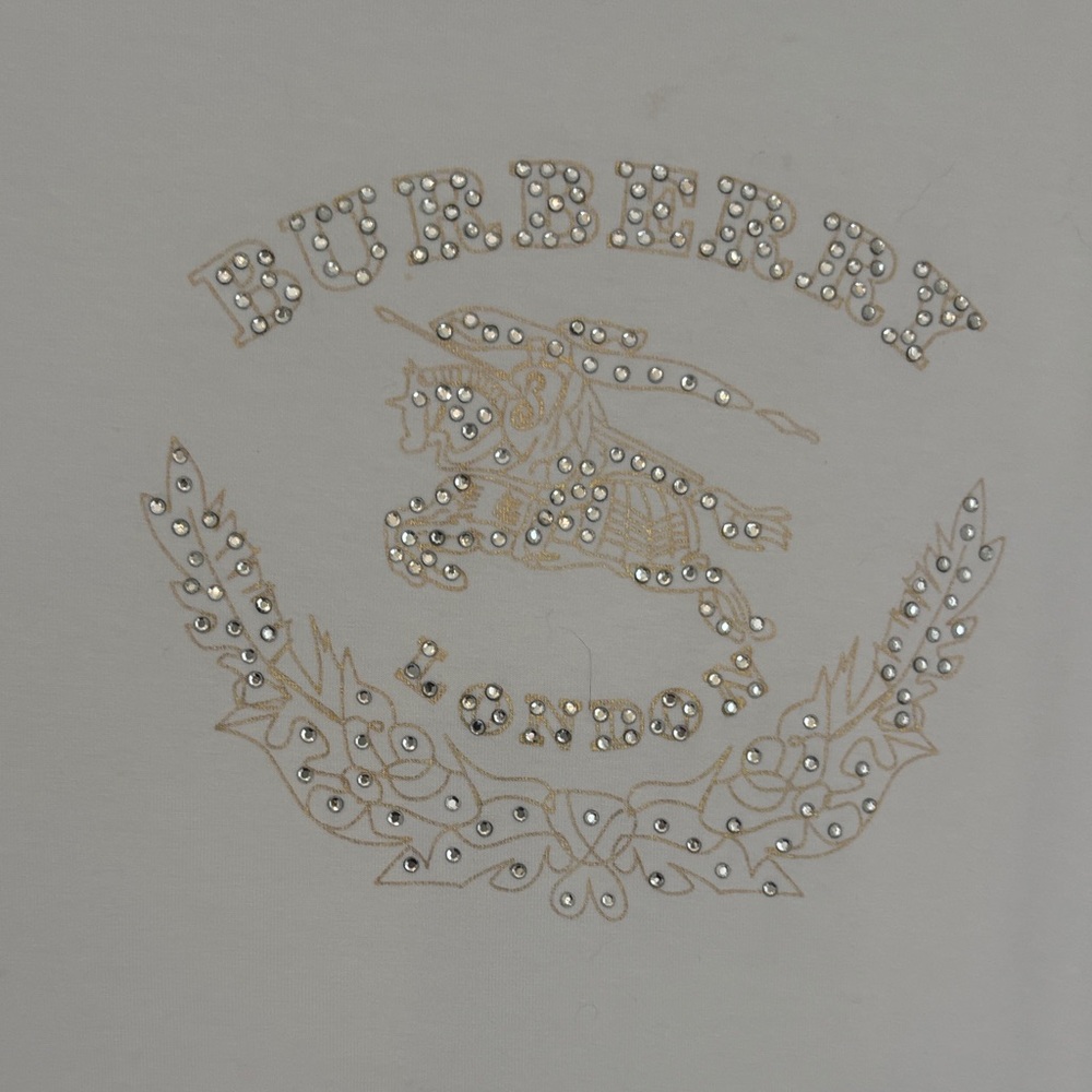 Burberry White Long Sleeve Tee - Picture 3 of 11